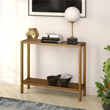Henn & Hart Henn & Hart AT0175 Rigan 36 in. Brass Finish Console Table AT0175